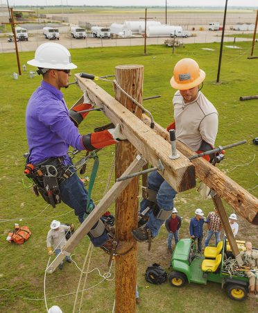 electrical lineworker 372x451 - The sky’s the limit for TSTC electrical lineworker grads in Valley