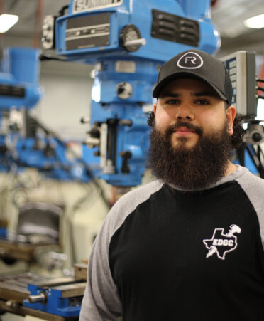 Mario Granados became interested in TSTC’s Precision Machining Technology program because of his passion for firearms and gunsmithing.