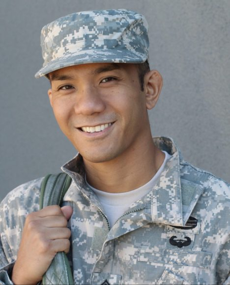Hispanic male veteran
