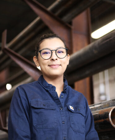 TSTC Welding Technology student Hannah Balli recently learned that she was accepted for an internship at Phillips 66, where her father works.