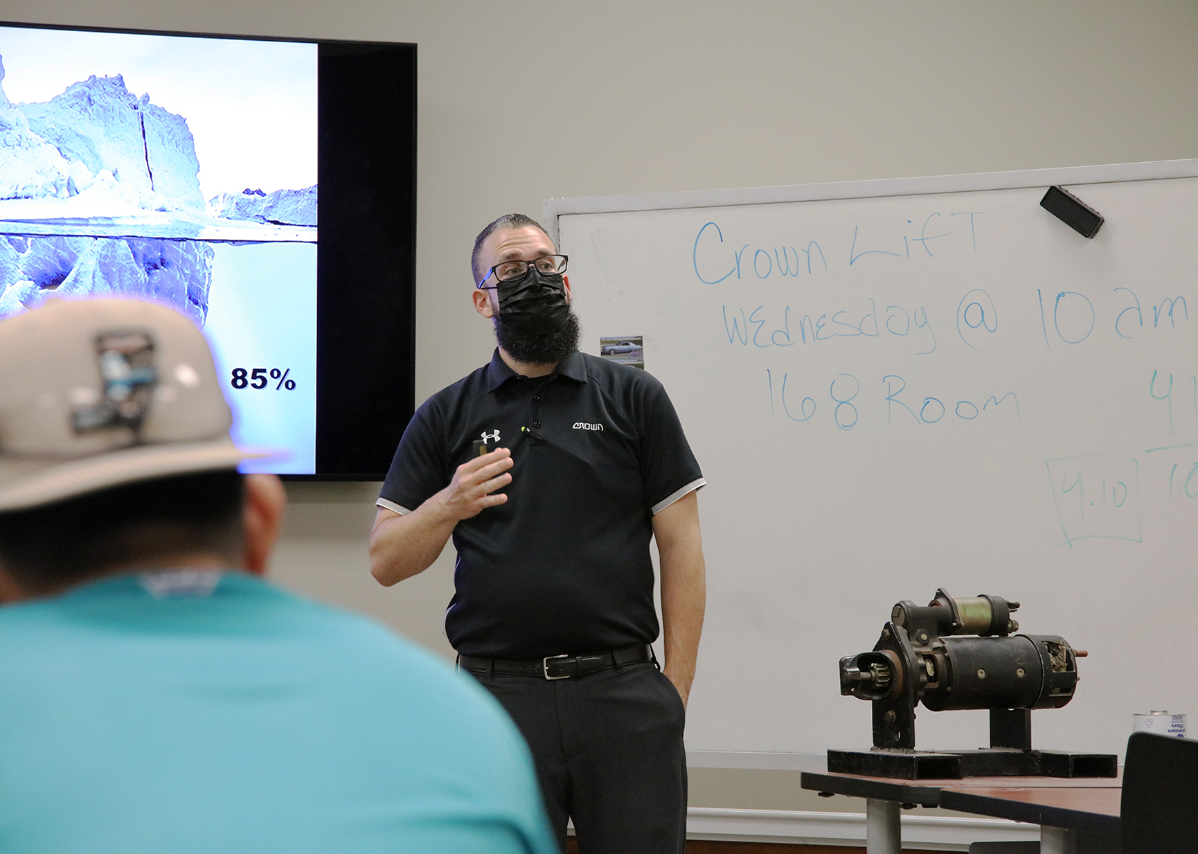 Crown Equipment rep shares opportunities, soft skills tips TSTC
