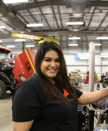 TSTC Diesel Equipment Technology student Alexandra Santos leveraged her connections and utilized TSTC’s Industry Job Fair to earn a job at Silver Eagle Distributors in Rosenberg.