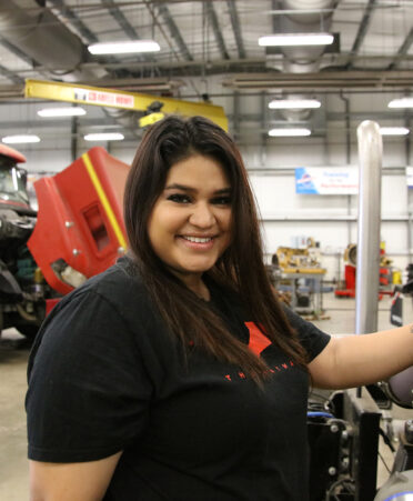 TSTC Diesel Equipment Technology student Alexandra Santos leveraged her connections and utilized TSTC’s Industry Job Fair to earn a job at Silver Eagle Distributors in Rosenberg.