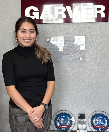 Photo caption: TSTC Drafting and Design alumna Mariela Ramirez now works for Garver, an engineering, planning and environmental services firm. (Photo courtesy of TSTC.)