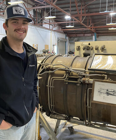 Hayden Poe’s love for aviation led him to study Aircraft Airframe Technology and Aircraft Powerplant Technology at TSTC.