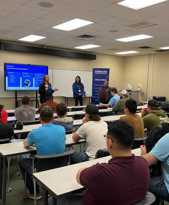 TSTC hosts Samsung Austin Semiconductor staff for student recruitment