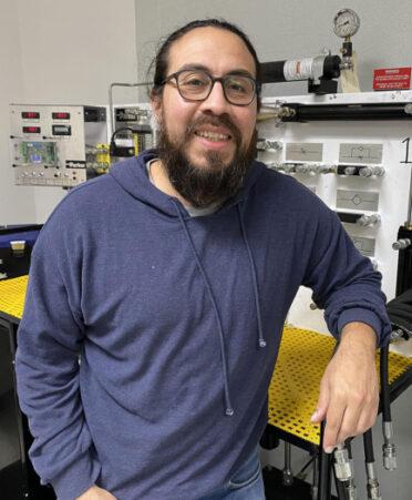 TSTC Wind Energy Technology student Israel Lopez was inspired to enroll in college after his mother earned her degree. Recently Lopez was hired by NextEra Energy Resources and will start his job there in May.