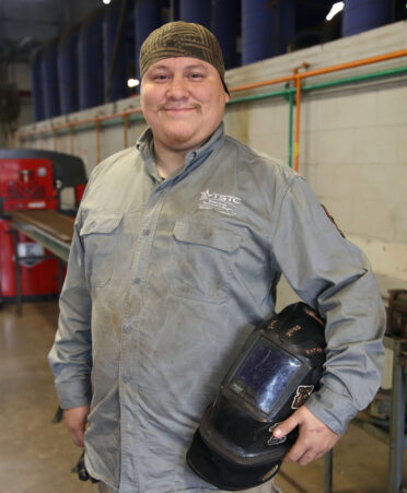 Dion Sosa is a U.S. military veteran who is pursuing an Associate of Applied Science degree in Welding Technology at TSTC’s Harlingen campus.