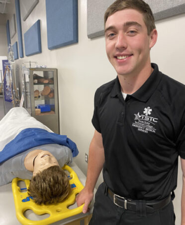 Kyle Nichols said he was taught at an early age to help others. He is following in his family’s footsteps by studying to become a paramedic at TSTC.