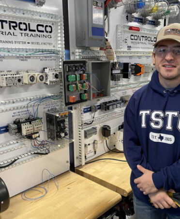 TSTC Industrial Systems student Arend Bali says he is studying for an associate degree in order to expand his resume and his knowledge of how things operate.