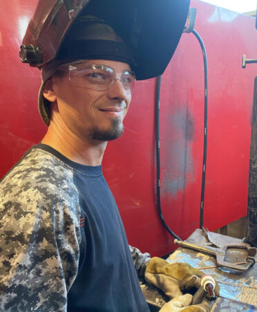 Joshua Hulseman picked up a welding torch for the first time while deployed in Iraq with the U.S. Army. Now he is studying Welding Technology at TSTC to begin a career in welding.
