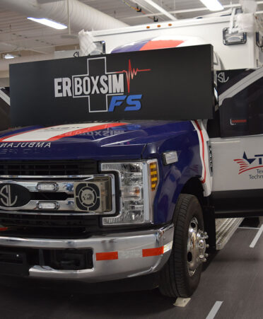 TSTC’s Abilene campus is home to the first complete ambulance simulator installed in North America. Echo Healthcare converted a Ford F350 into a fully operational simulator for TSTC’s Emergency Medical Services program.