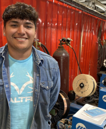 Rory Bustamante decided to pursue a career in welding after watching his brother’s career take off. He is studying for a certificate of completion in Welding Technology at TSTC.
