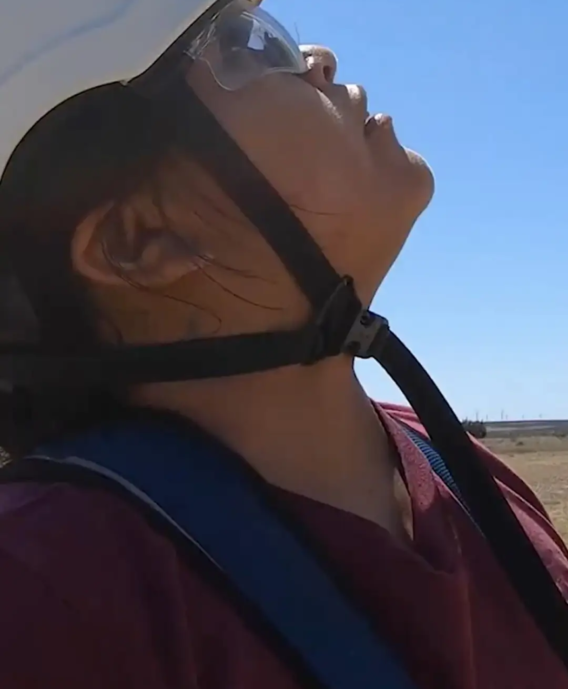 TSTC Wind Energy Technology student accepts a job midair