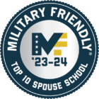 2023–24 Military Friendly® Spouse School badge
