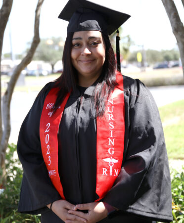 Recent TSTC Nursing graduate Jeana Flores has accepted a job as a full-time registered nurse with Origins Recovery Center.