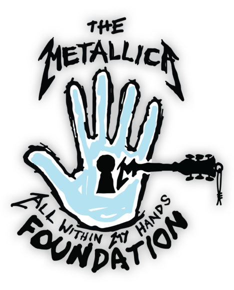 Metallica All Within My Hands logo with glow effect
