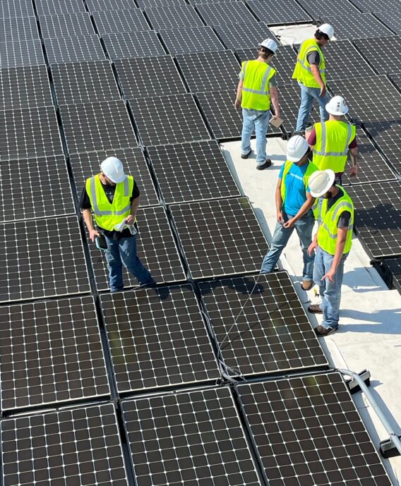 TSTC students work on campus’s solar panels TSTC