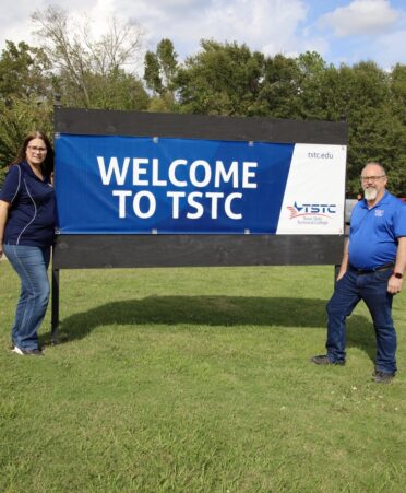 Photo caption: Enrollment coach Terri Dreesen (left) and Diesel Equipment Technology instructor Jimmy Kotowicz both graduated from TSTC. (Photo courtesy of TSTC.)