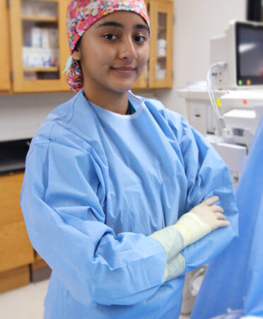 Rebecca Vargas, a graduate of TSTC’s Surgical Technology program, is a surgical technologist for Valley Baptist Medical Center.