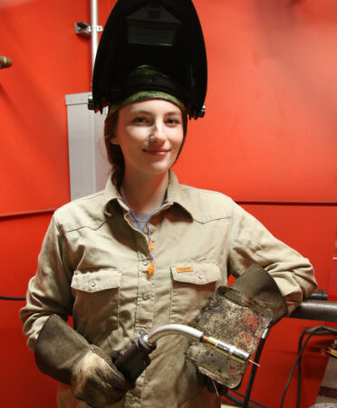 Haylee Whitt is studying Welding Technology at TSTC’s Harlingen campus.