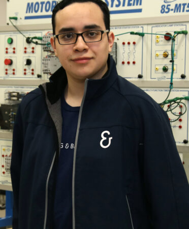 Recent TSTC Mechatronics Technology graduate Manuel Banuelos is a technician apprentice at German printing press manufacturer Koenig & Bauer’s Dallas location.