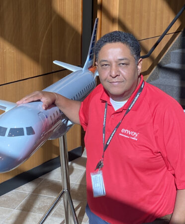 TSTC alumnus Leonardo Robb is a maintenance training instructor at Envoy Air in Irving, Texas.