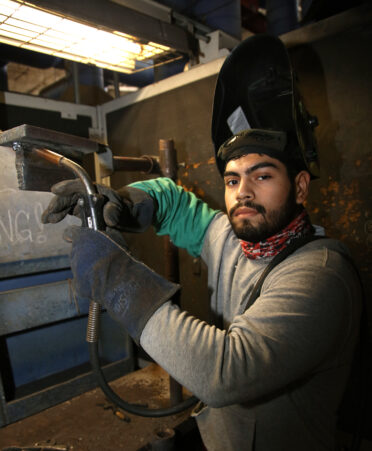 Justino Rivera is a Welding Technology student at TSTC’s campus in Harlingen.