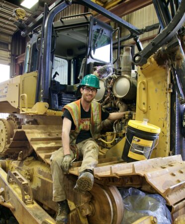 TSTC Diesel Equipment Technology student Coye Gallagher holds an apprenticeship with HOLT CAT in Longview. (Photo courtesy of TSTC.)