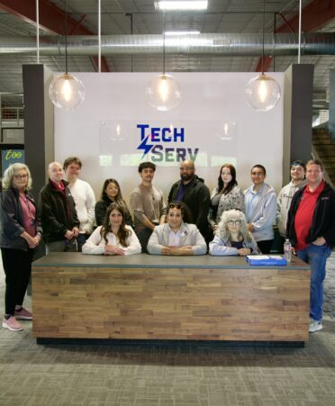 TSTC’s Drafting and Design students toured joint-use administration and engineering firm TechServ in Tyler on Wednesday, March 27. (Photo courtesy of TSTC.)