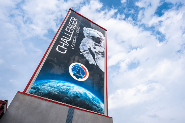 Challenger Learning Center exterior signage
