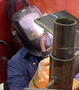 calder woods 2 261x300 - Woods enjoys time in TSTC’s Welding Technology lab