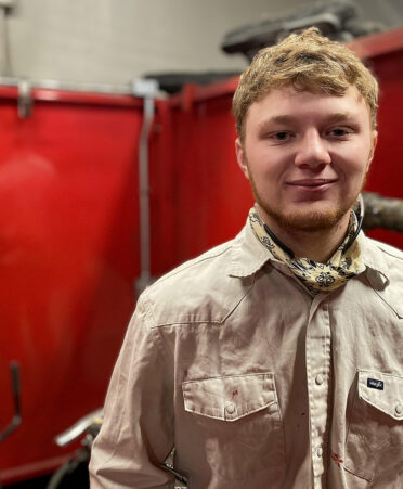 man in khaki shirt