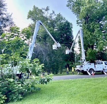 In Texas, electrical power-line installers and repairers earn a median salary of $72,510 a year. (Photo courtesy of Southwestern Electric Power Co.)