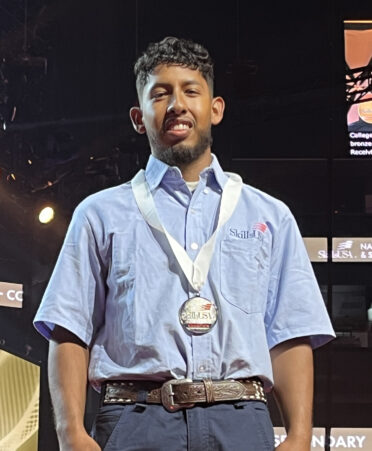 Waco SkillsUSA Plumbing and Pipefitting Technology graduate Miguel Reyes