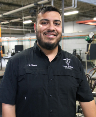 TSTC Welding Technology alumnus Jesus A. Reyes is a career and technical education welding teacher at PSJA North Early College High School.
