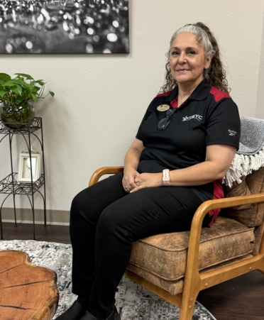 Carol O’Reilly, a TSTC Business Management Technology graduate, was recently promoted to the associate manager of enrollment and admissions position at TSTC’s Marshall campus. (Photo courtesy of TSTC.)
