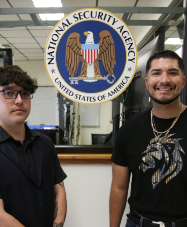 Mario Benavides (left) and Jacob Mendoza are Cybersecurity students at TSTC’s Harlingen campus.