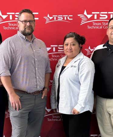 (Left to right) Elvira Reyna, JJ Vavra, Monica Coto and Michael Dones are TSTC employees who were recently recognized as recipients of the college’s 2025 Chancellor's Cornerstone Awards for the Harlingen campus.