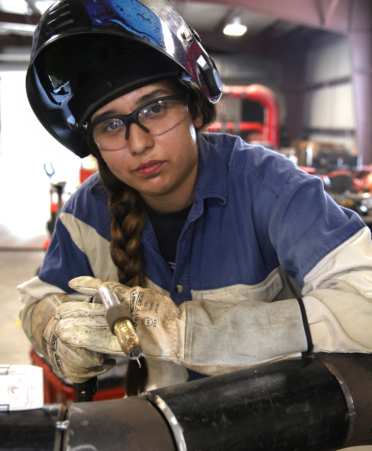 Valeria Gonzalez is a Welding Technology student at TSTC’s Harlingen campus.