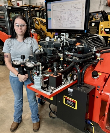 Arianna Flores, a Diesel Equipment student at TSTC’s Marshall campus, recently accepted an internship at Kenworth of Louisiana’s Shreveport location. (Photo courtesy of TSTC.)