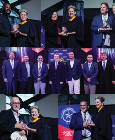 Photo caption: Several Texas State Technical College alumni were recognized with the TSTC Trailblazer Award during the recent Summer 2025 Commencement held in Waco. (Photo courtesy of TSTC.)