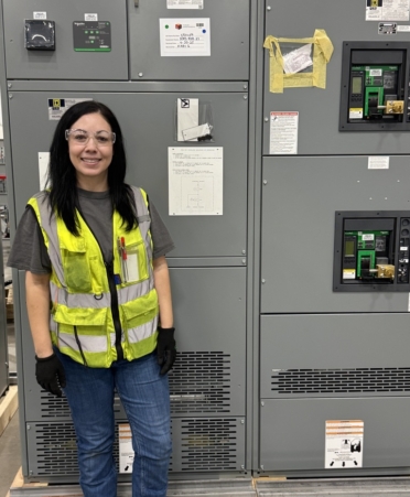 Alexia Baca, a TSTC Electrical Power and Controls graduate, now works for Electrical Reliability Services as a field technician B. (Photo courtesy of TSTC.)