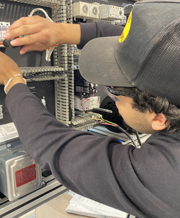 man in grat sweatshirt