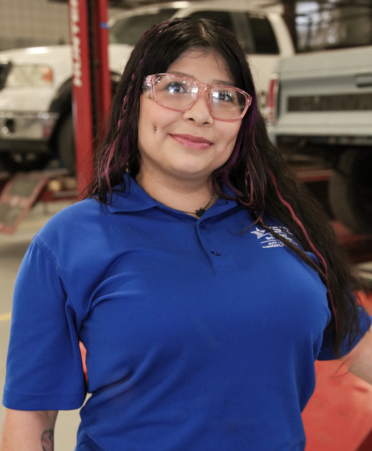 Nicole Rodriguez is an Auto Collision and Management student at Texas State Technical College’s Harlingen campus.