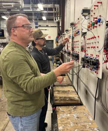 Ethan Forner and Brent Ross Brent Ross (left) and Ethan Forner are a father and son studying HVAC at Texas State Technical College’s North Texas campus. (Photo courtesy of TSTC.)