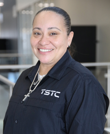 2R7A9864-1 Rebecca Lara is an Occupational Safety and Environmental Compliance student at Texas State Technical College’s Fort Bend County campus.