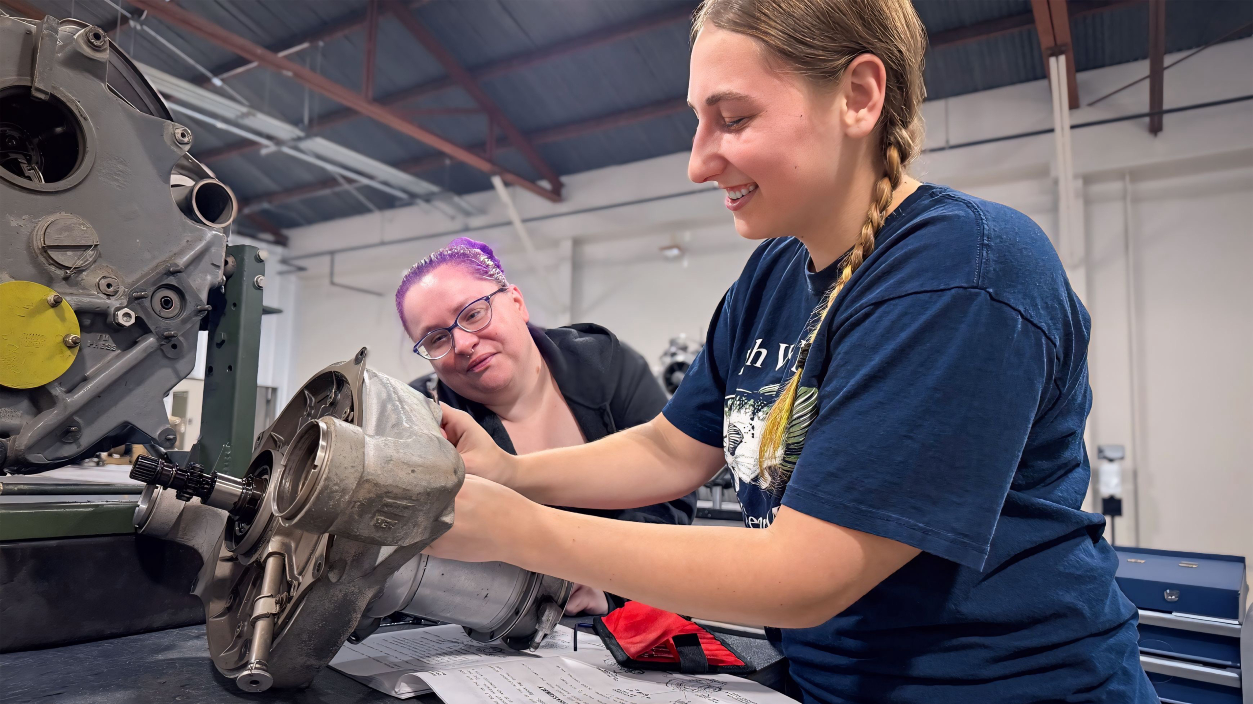 featured powerplant ab03 1 scaled - Featured - Powerplant | Female students at TSTC aim to change the face of aviation maintenance