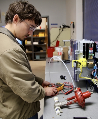 Ethan Wheat, an Automation and Controls student at Texas State Technical College’s Marshall campus, plans to earn his associate degree in May. (Photo courtesy of TSTC.)
