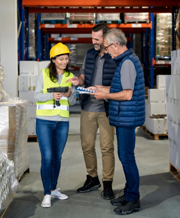 Group of caucasian people working at warehouse Texas State Technical College’s Business Management program prepares students in the operational and leadership challenges they will face in their careers.